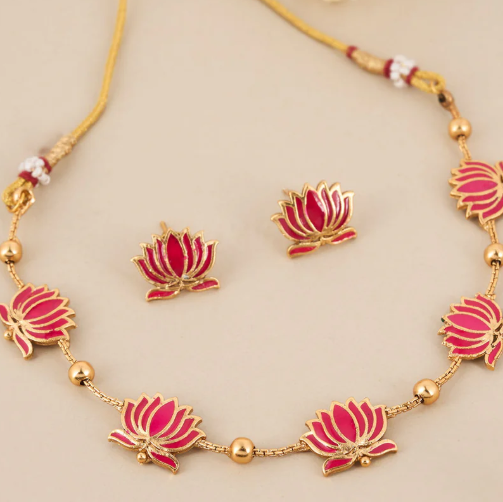 Lotus Temple Choker I Relaunch Special ✨ I RK Jewels