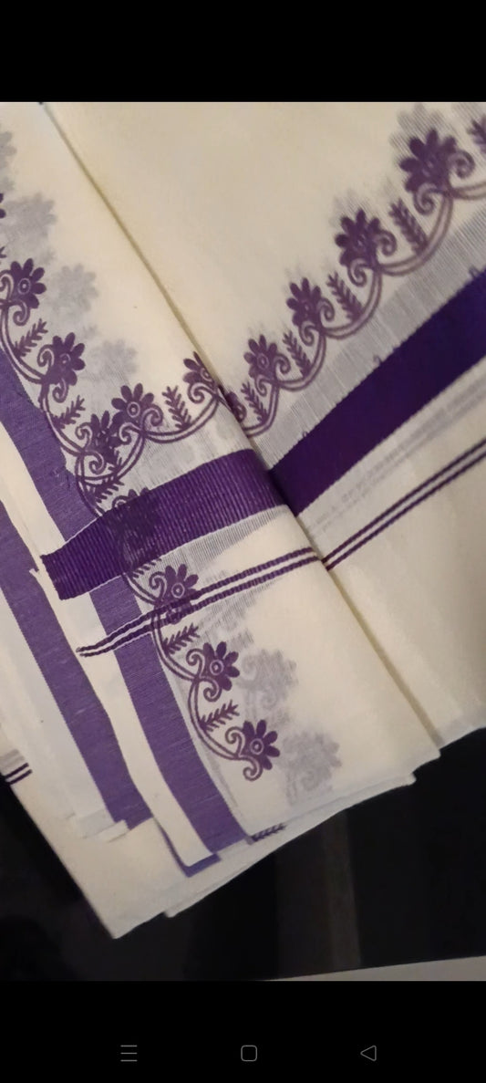 Onam 🌼 Special offer| Set mundu+ Necklace set I Code: ONAMOFFER SET 1