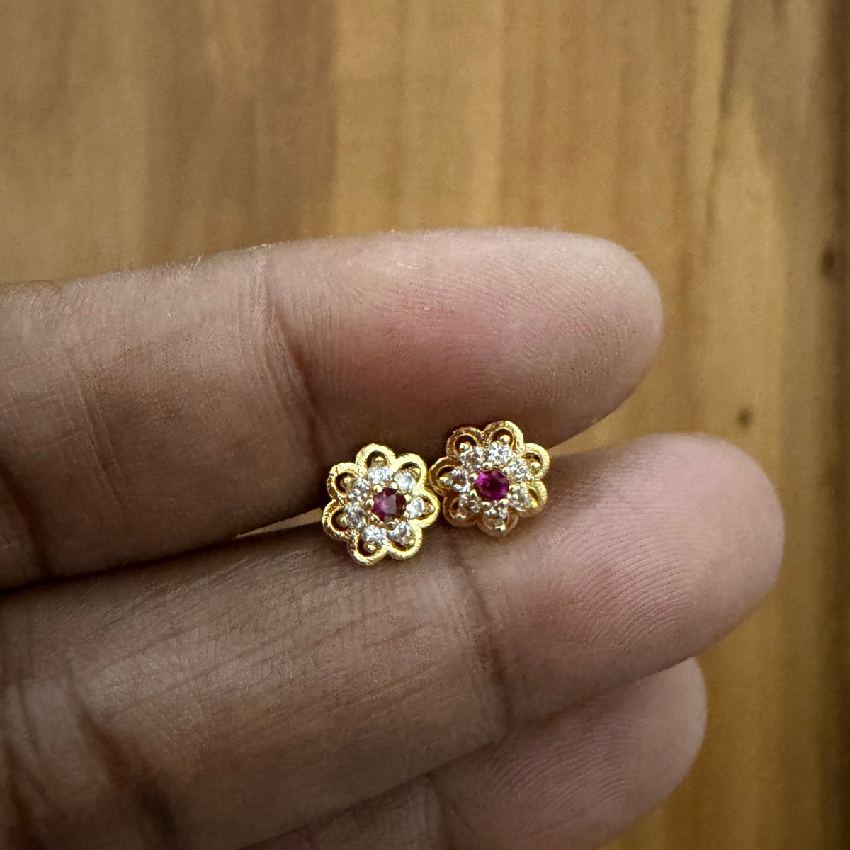 AD stone stud/Nose pin/second stud/earring/Three in one jewelry