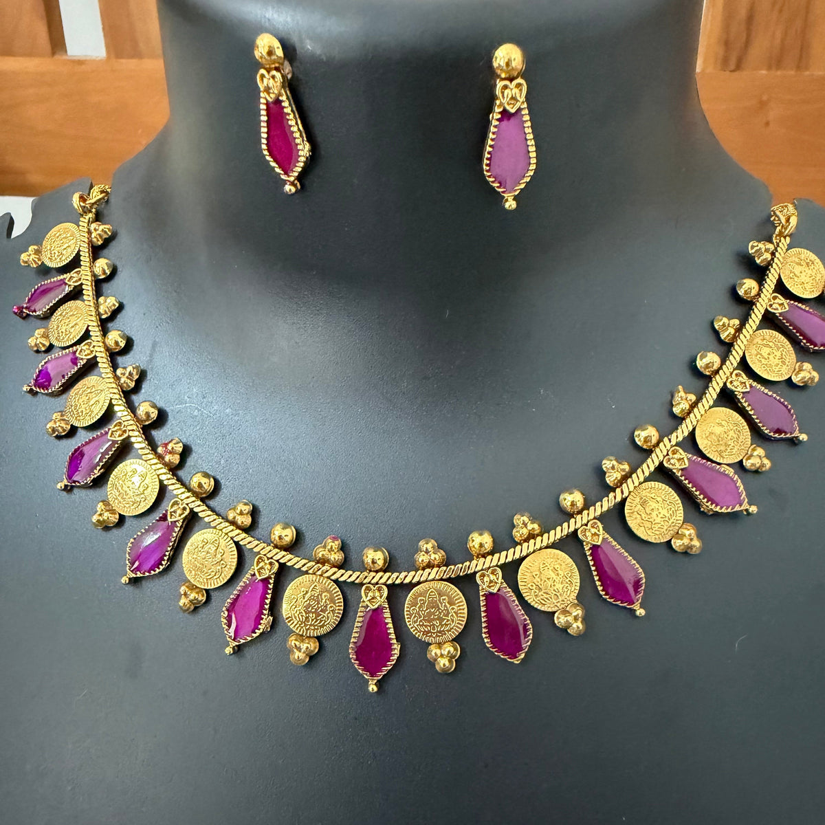 Lakshmi coin + Nagapadam necklace