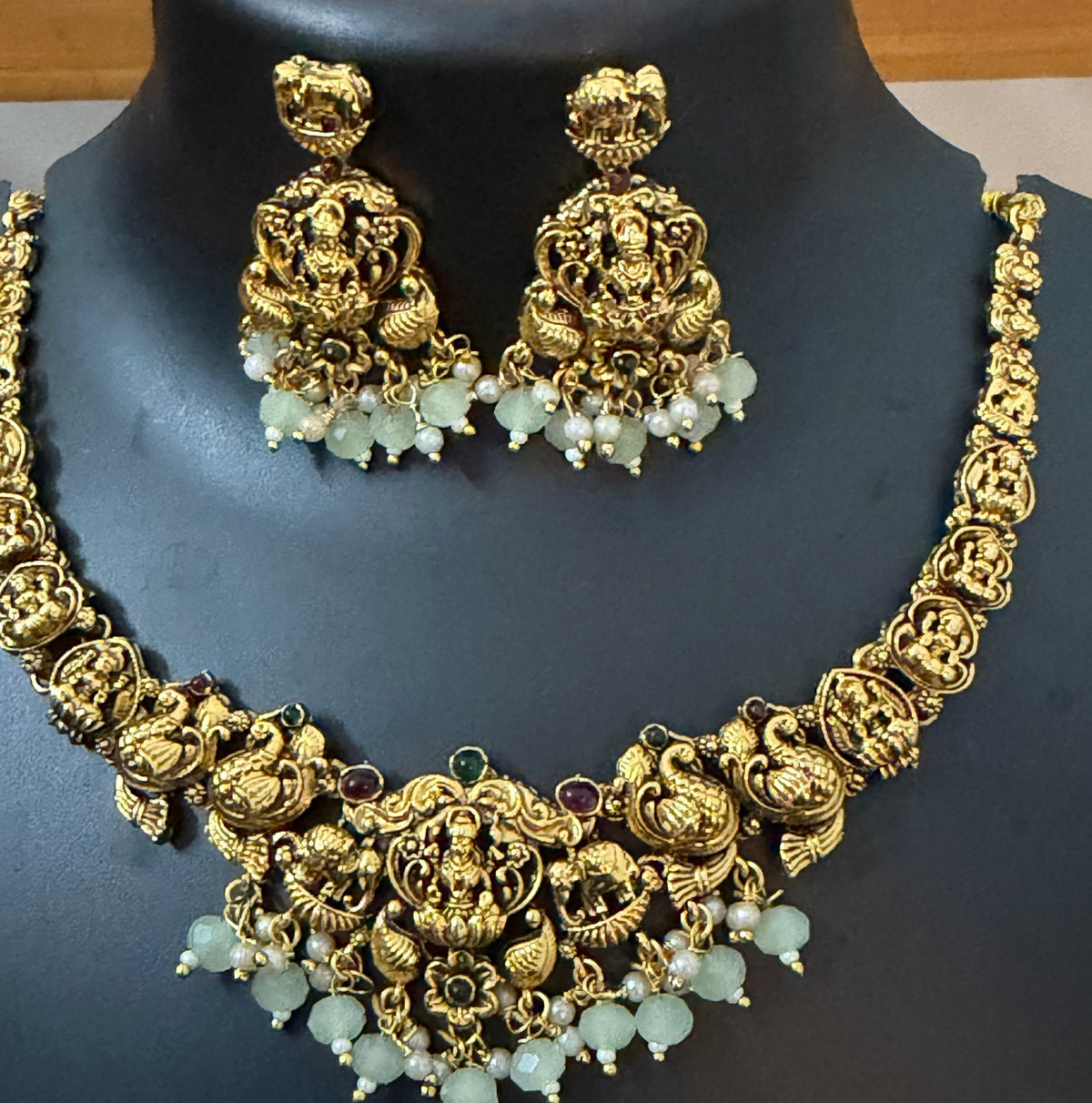 Lakshmi Jewelry with Beads : Code: RJ899