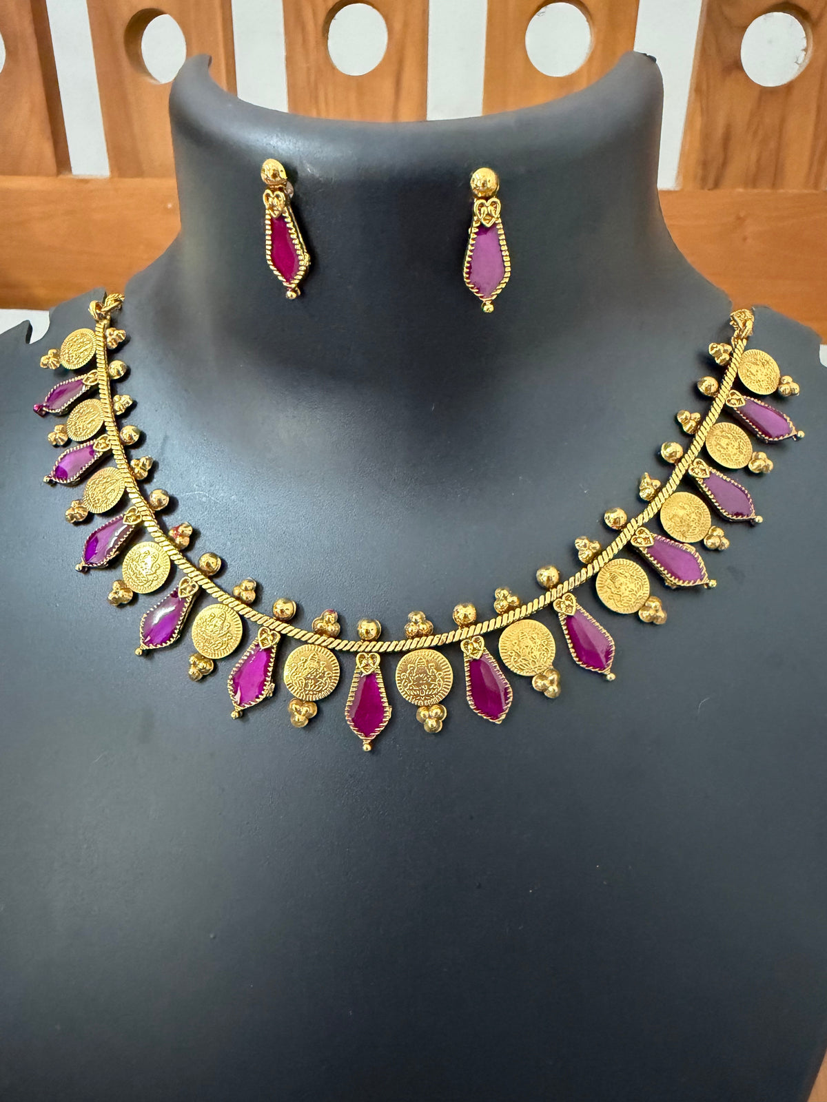 Lakshmi coin + Nagapadam necklace