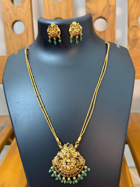 Lakshmi Haram with double layer chain