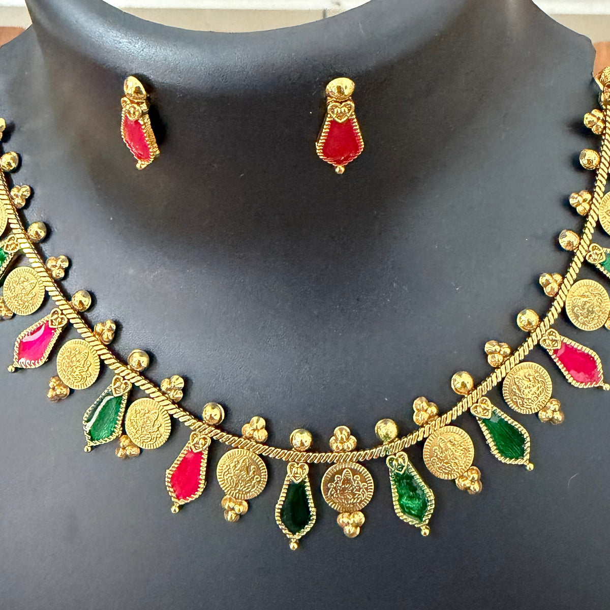Lakshmi coin + Nagapadam necklace