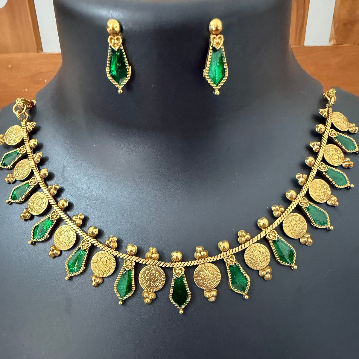Lakshmi coin + Nagapadam necklace