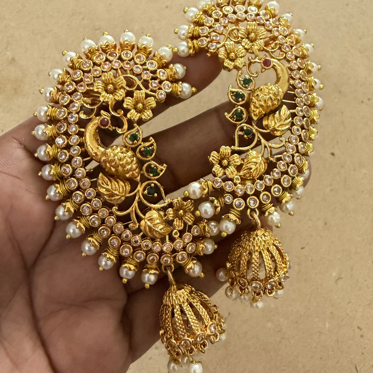 Jhumka with earcuff : Code: RJ3700