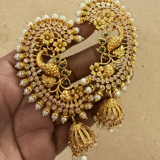 Jhumka with earcuff : Code: RJ3700
