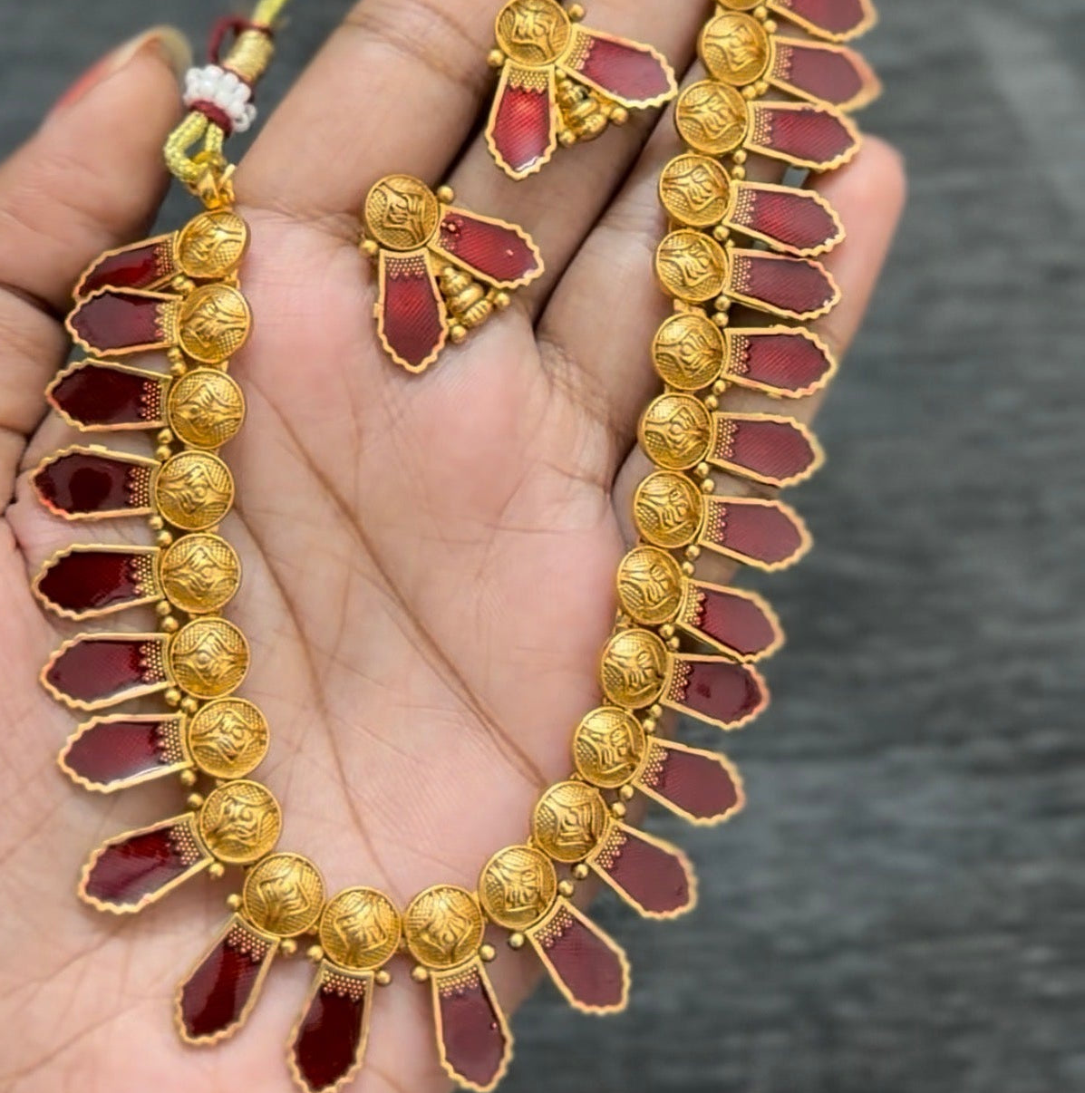 Ruby Necklace with earrings