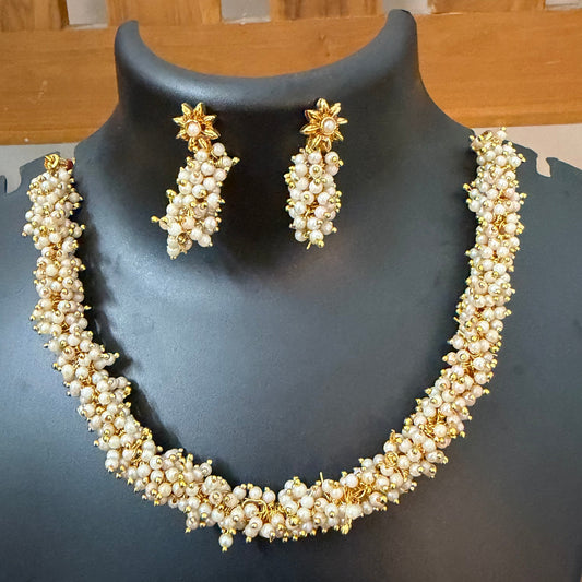 Pearl necklace set : Code: 7190
