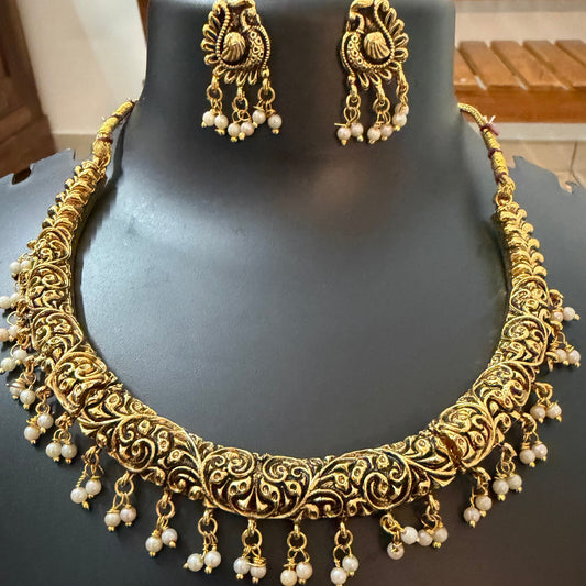 Antique necklace set : Code: RJ1700