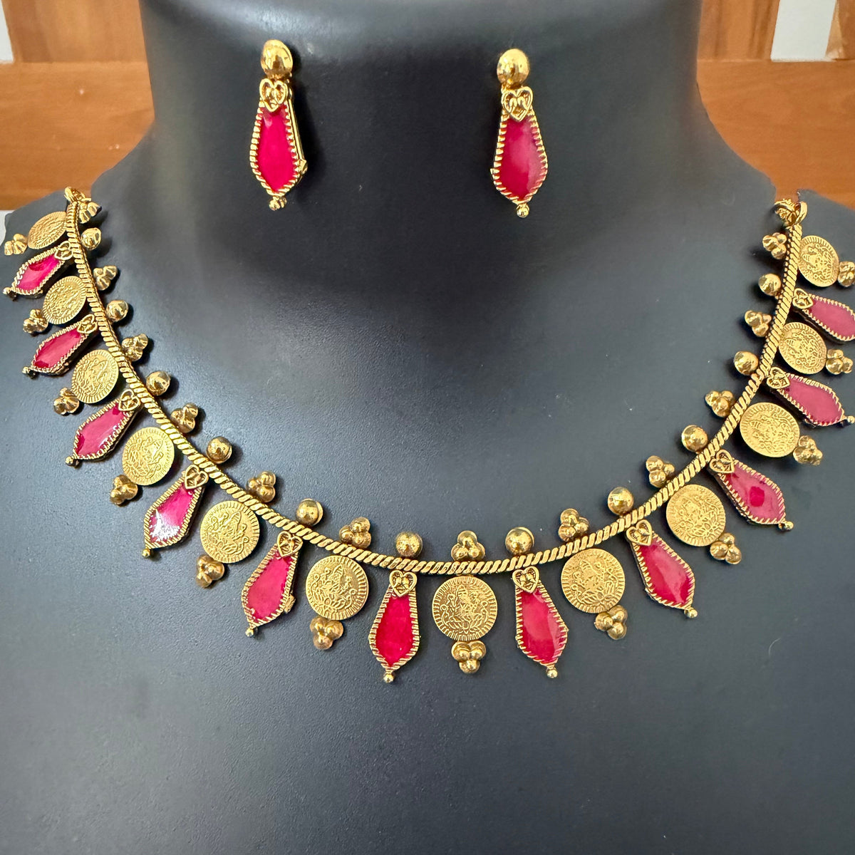 Lakshmi coin + Nagapadam necklace