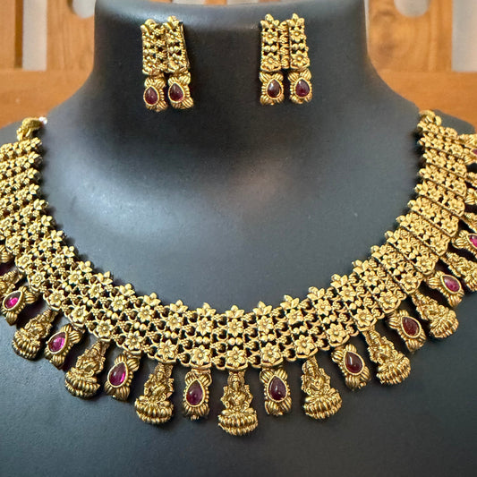 Antique Necklace set Ruby
