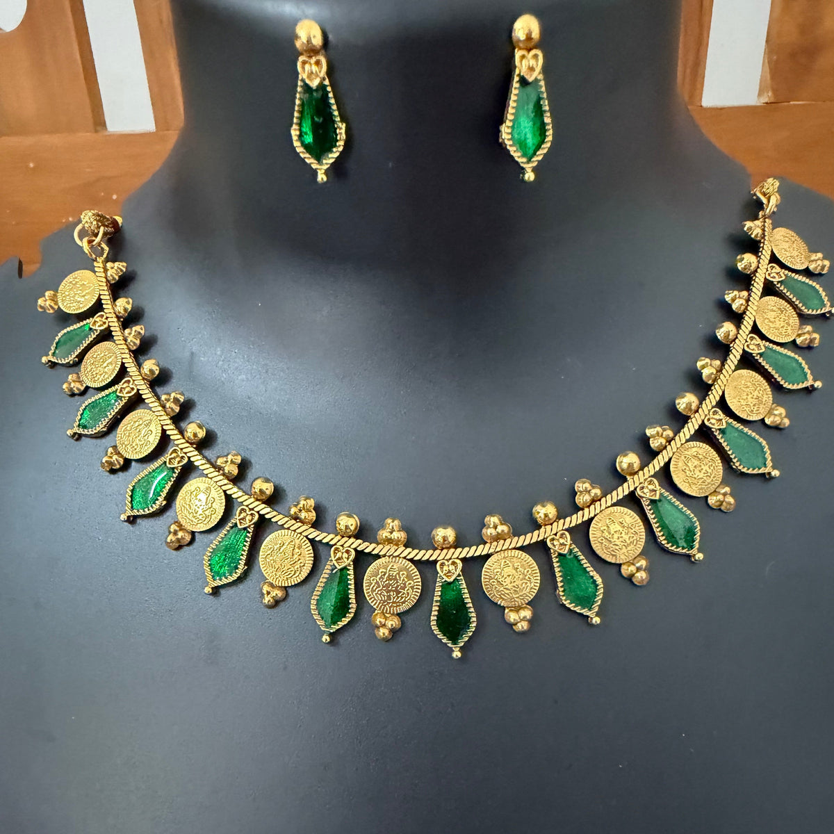 Lakshmi coin + Nagapadam necklace