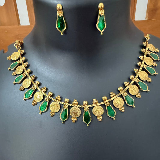 Lakshmi coin + Nagapadam necklace