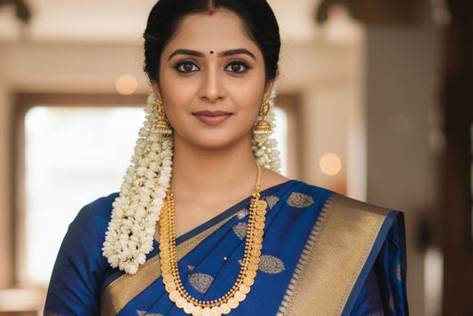 Lakshmi Kasu Mala Necklace (Kasulaperu) | Traditional South Indian Coin Necklace-Code: CN499