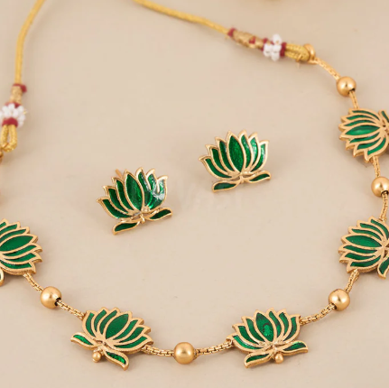 Lotus Temple Choker I Relaunch Special ✨ I RK Jewels