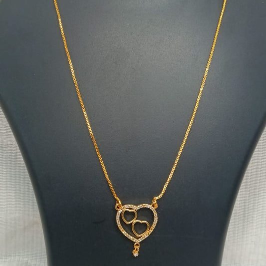 Simple chain with Heart locket :Code SPDG 2500