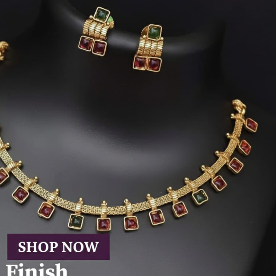 Antique Stone Necklace Set
