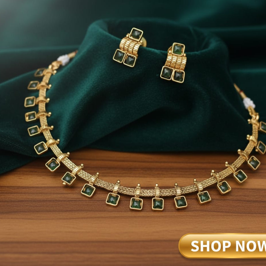 Antique Stone Necklace Set