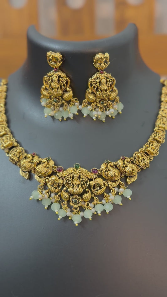 Lakshmi Jewelry with Beads : Code: RJ899