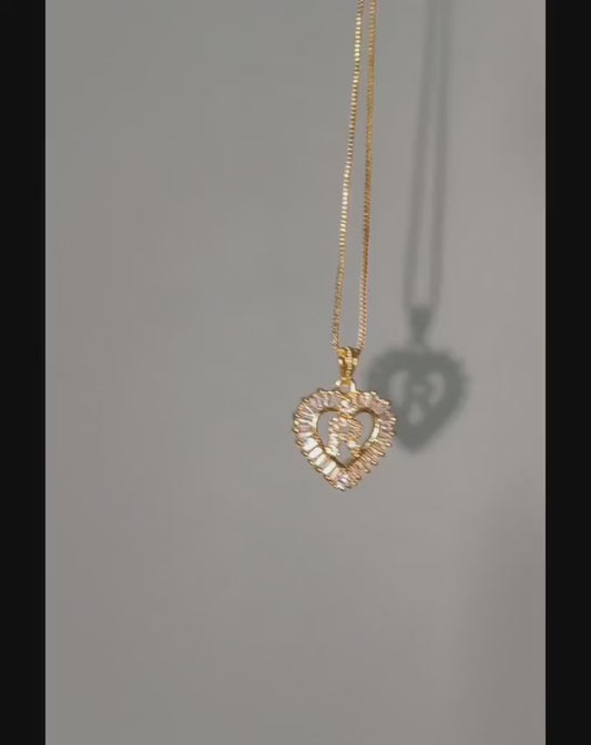 Alphabet Pendant Chain – Gold Finish : Code: SP9001