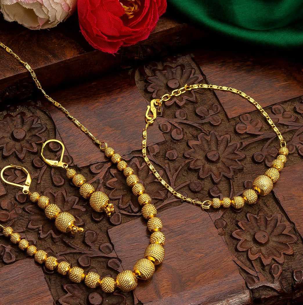 All-Gold Set | Necklace/Haram| Code SP9003