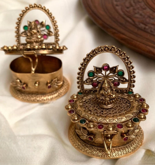 Antique  Kumkum Box