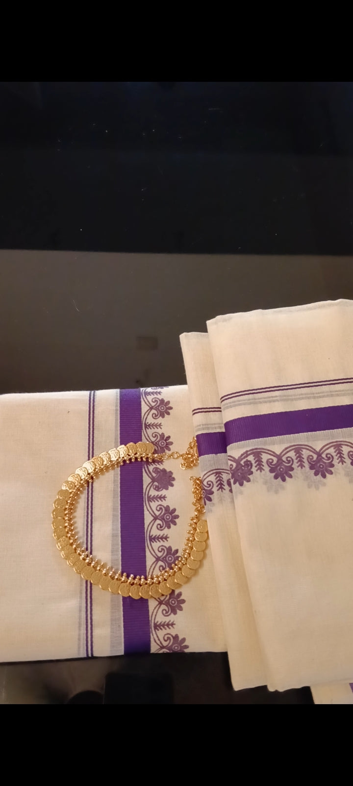 Onam 🌼 Special offer| Set mundu+ Necklace set I Code: ONAMOFFER SET 1